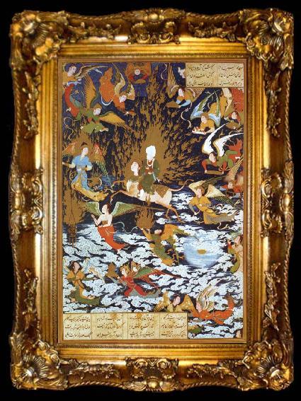 framed  unknow artist Mystical ascension of the Prophet Muhammad, ta009-2